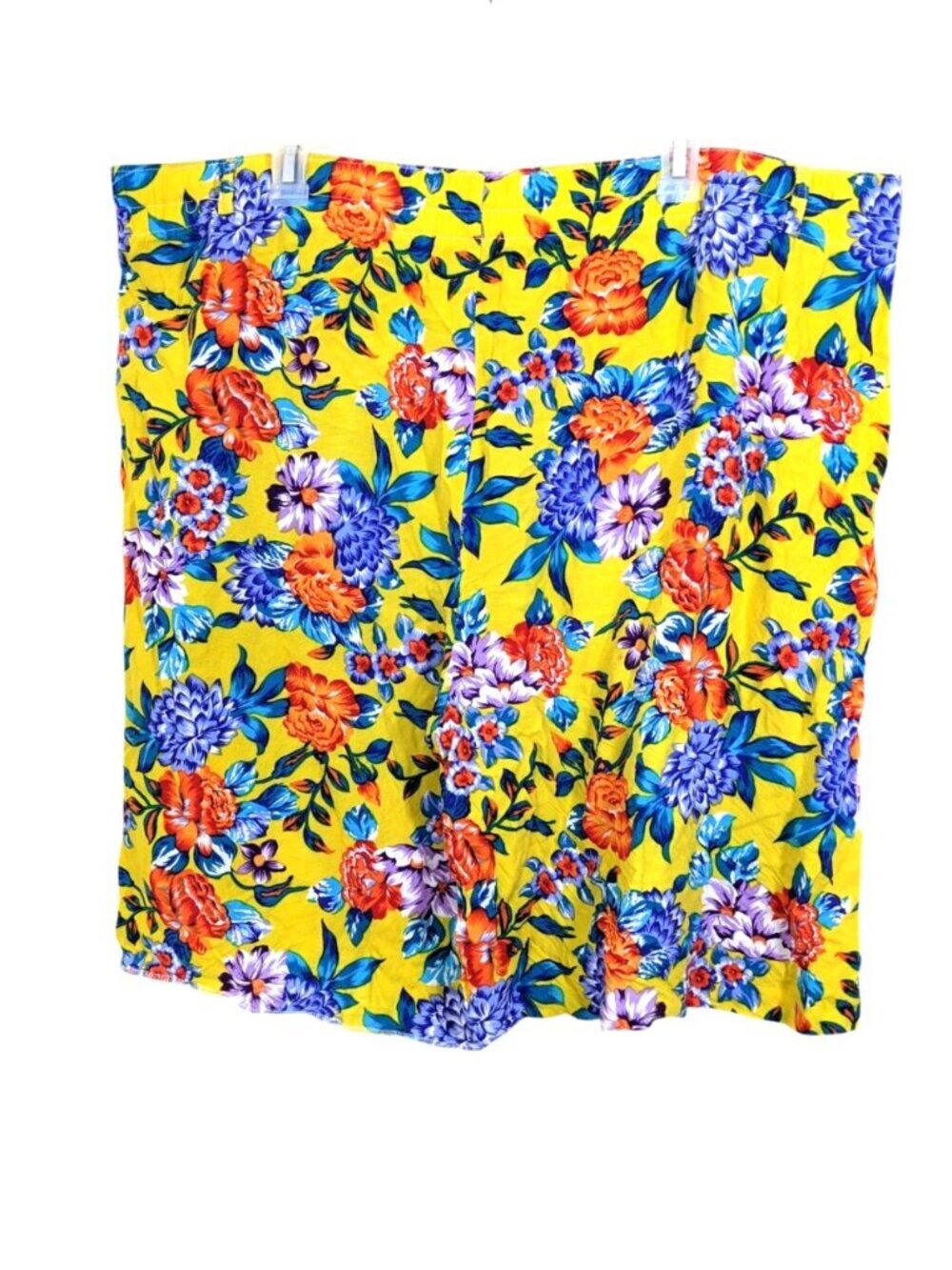 Vintage Liz Moody Sport Womens Floral Plus 3X High Waist Shorts Colourful 80s